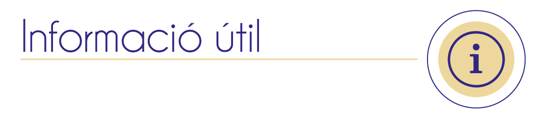 Informaci&oacute; &uacute;til