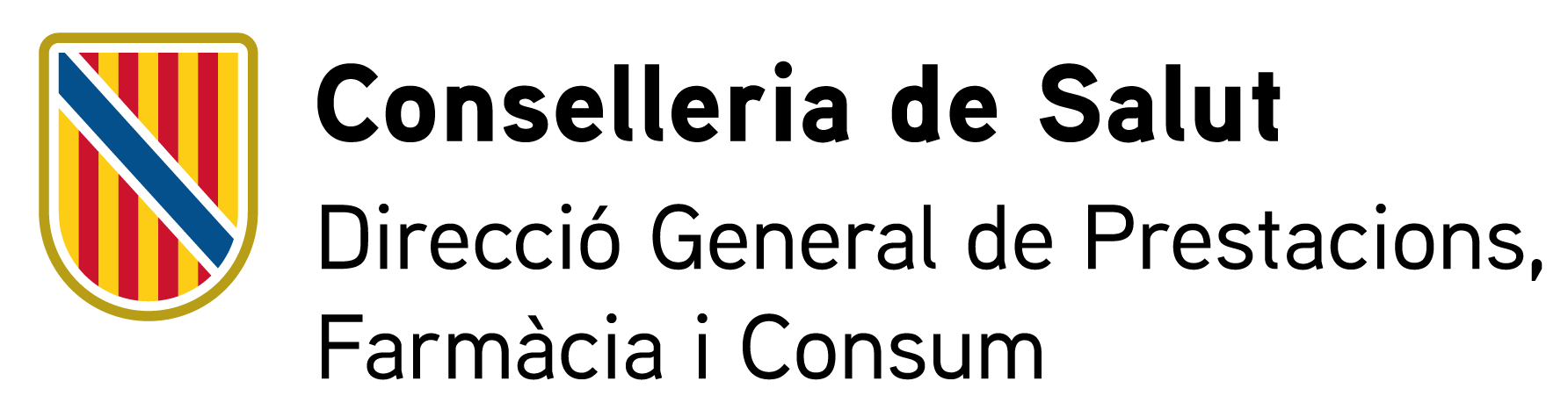 Logo Direcci&oacute; General de Prestacions, Farm&agrave;cia i Consum