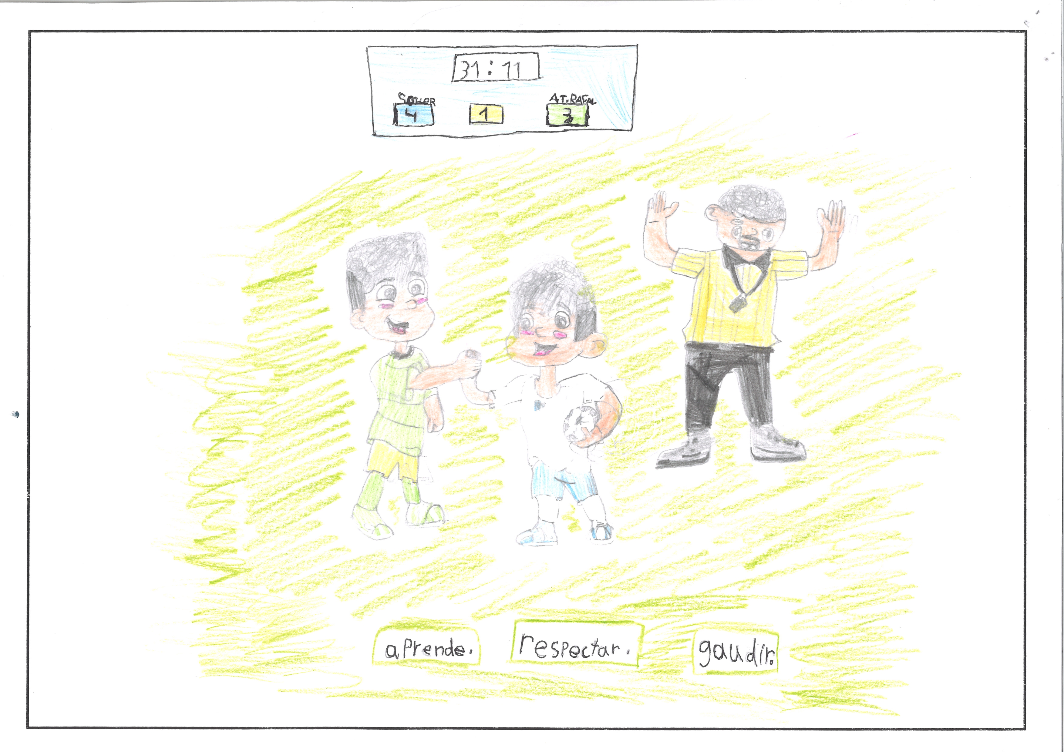 Primer premio prebenjamin , Izan Marroig Vaca, 7 años ( C.F. SÓLLER)