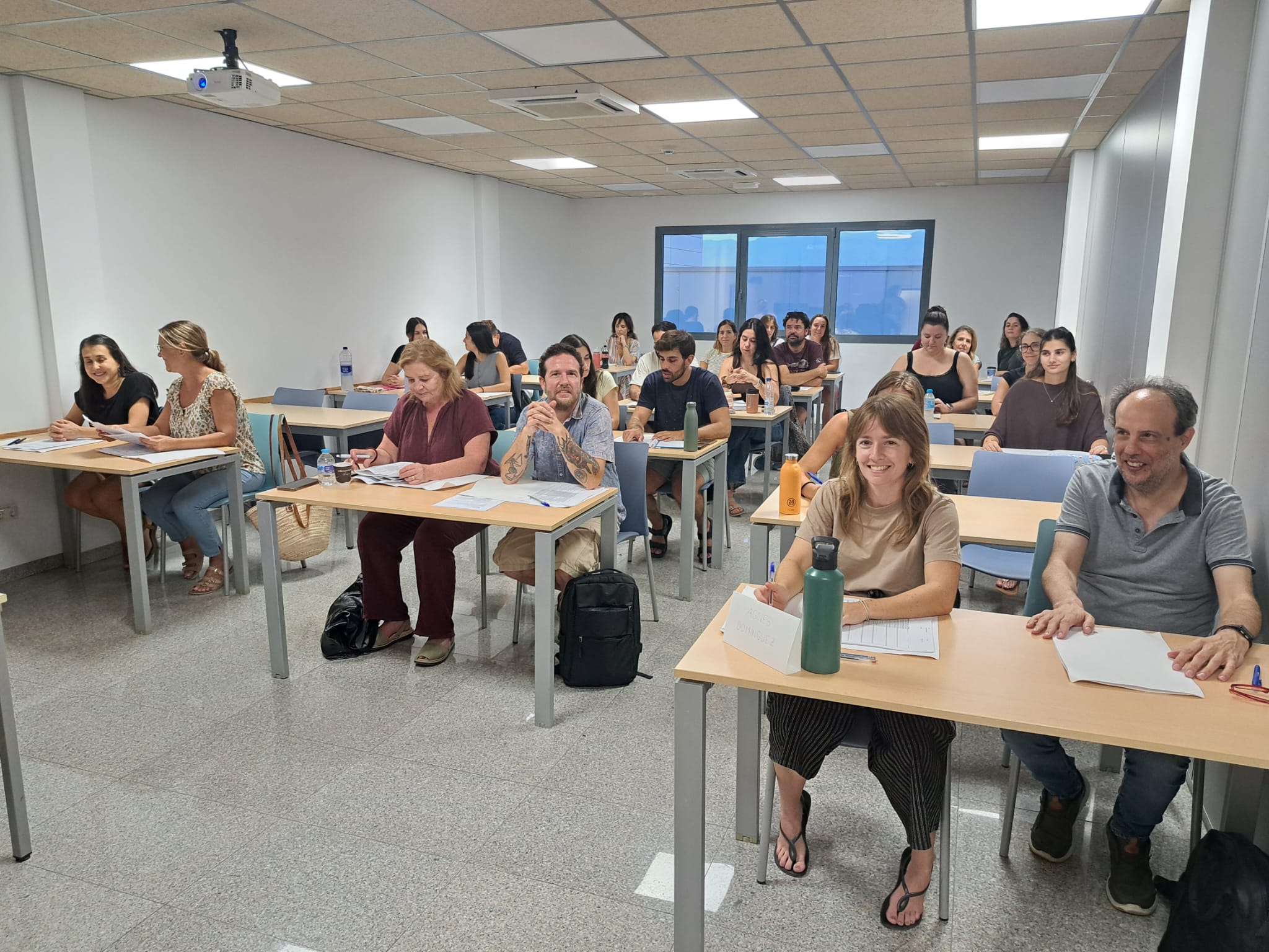Aula de l'EBAP Mallorca amb alumnes d’habilitació per a professionals del Sistema per a l’Autonomia i Atenció a la Dependència (SAAD) 