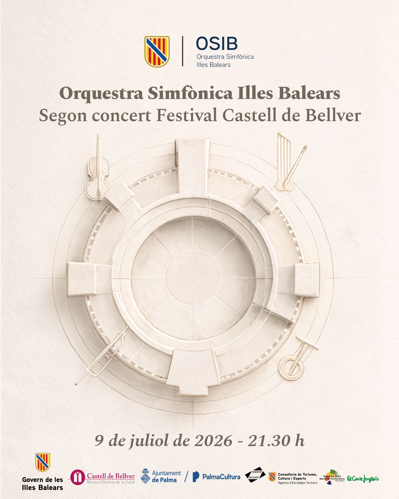 Cartell segon concert del Festival Bellver 2026