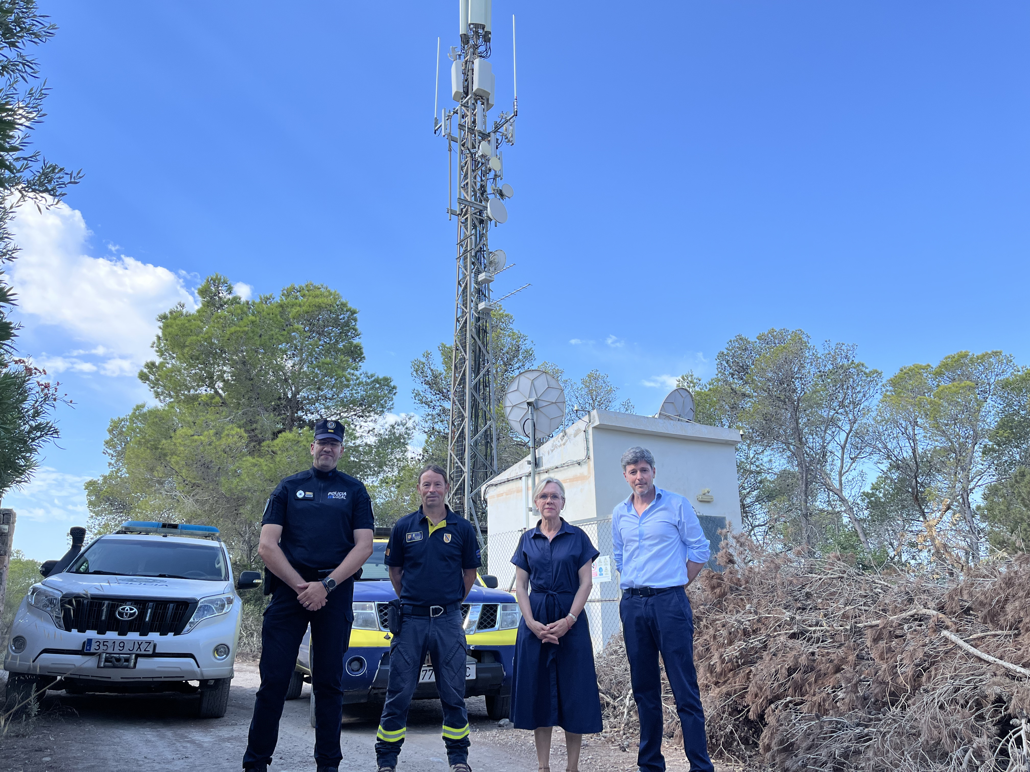 Nova estació de la xarxa TetraIB a Es Cubells, a Sant Josep de sa Talaia.