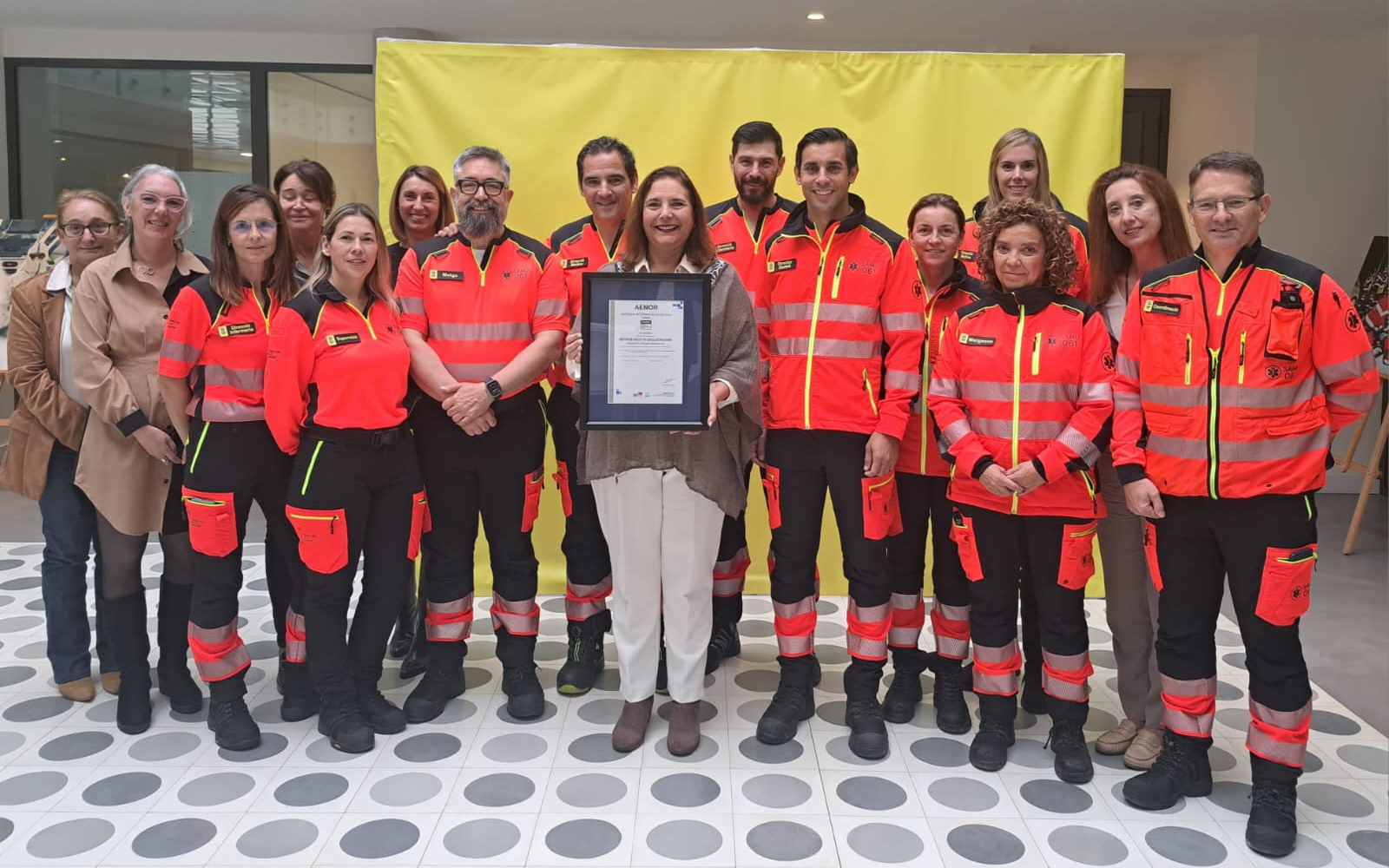 La consellera de Salut presenta el certificat  ISO 9001 pel sistema de gestió de qualitat en la coordinació mèdica d’emergències