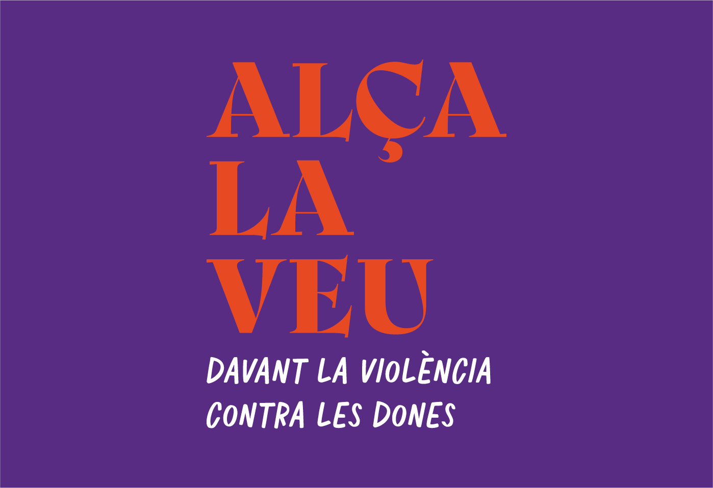 Imatge de campanya violència contra les dones