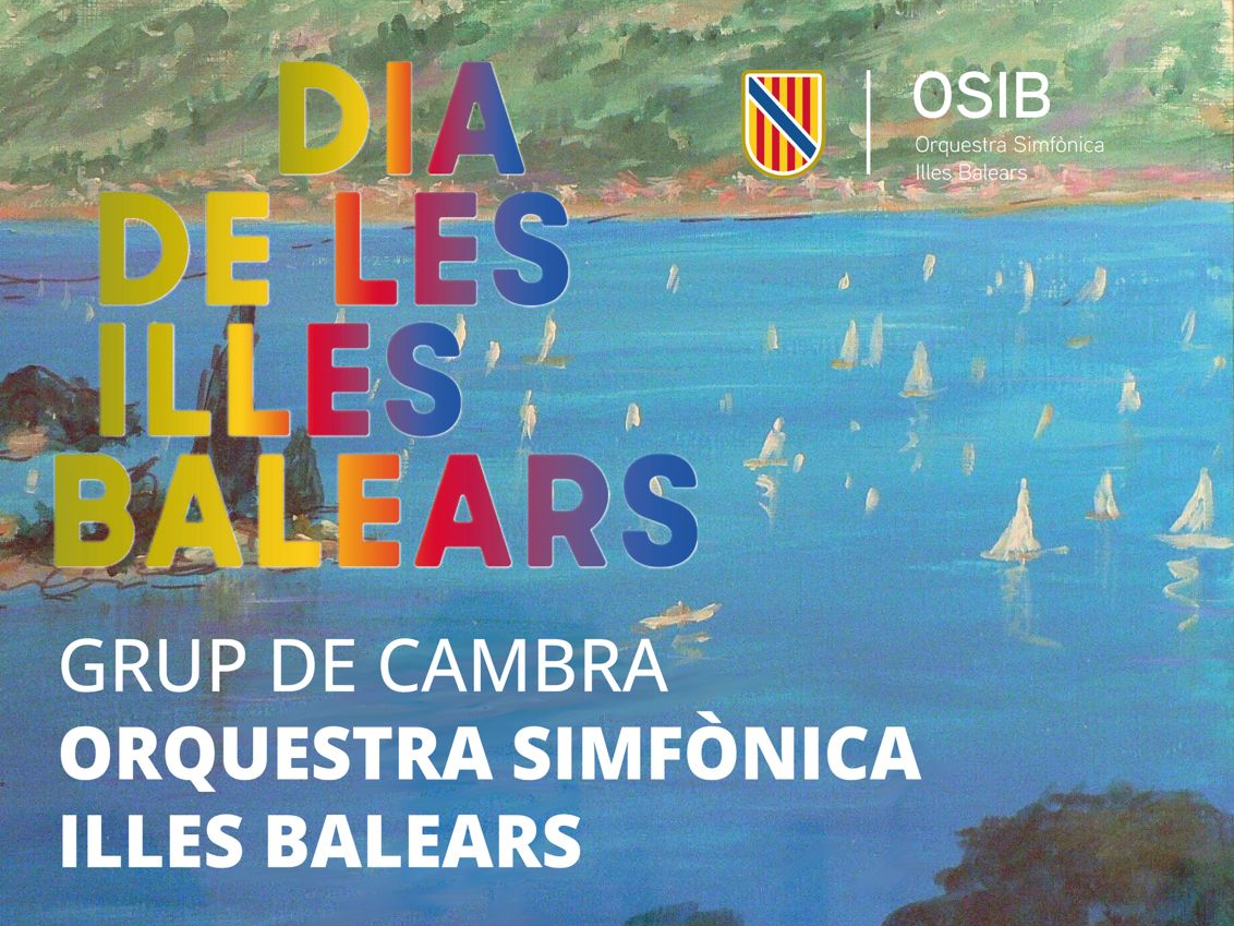 Cartell que anuncia el concert de l'Orquestra Simfònica Illes Balears.
