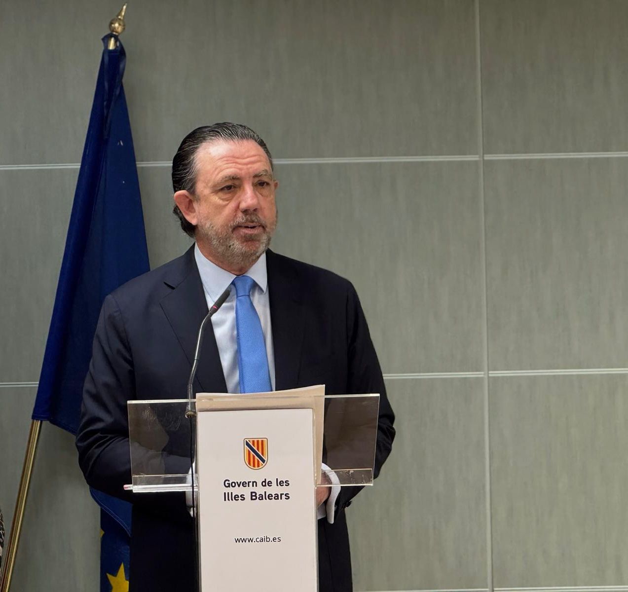 El conseller d’Empresa, Autònoms i Energia, Alejandro Sáenz de San Pedro, presenta la nova convocatòria d’ajuts destinada a impulsar la inversió i la competitivitat del sector industrial de les Illes Balears