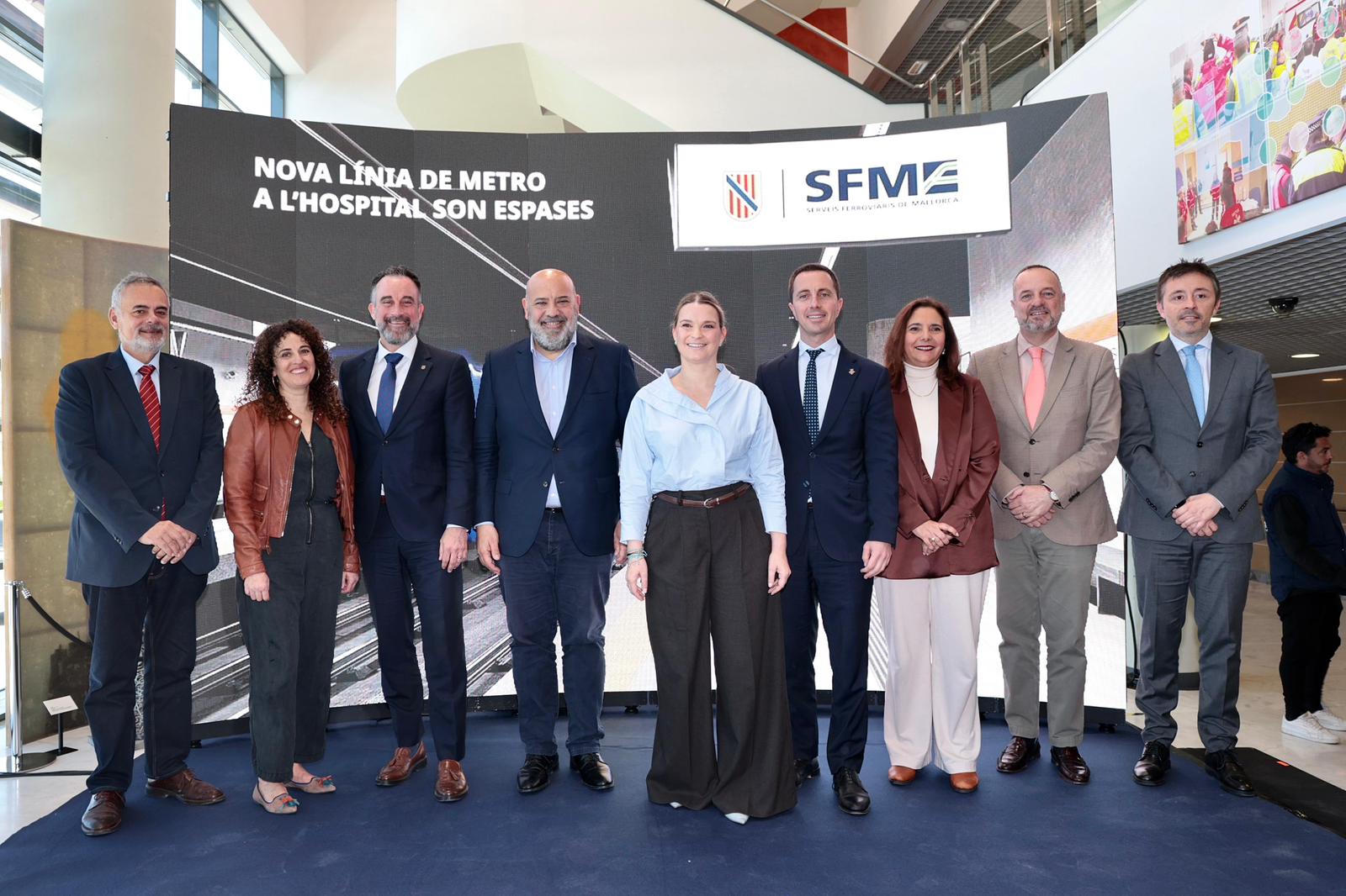 Presentació de la nova línia de metro a l'Hospital de Son Espases