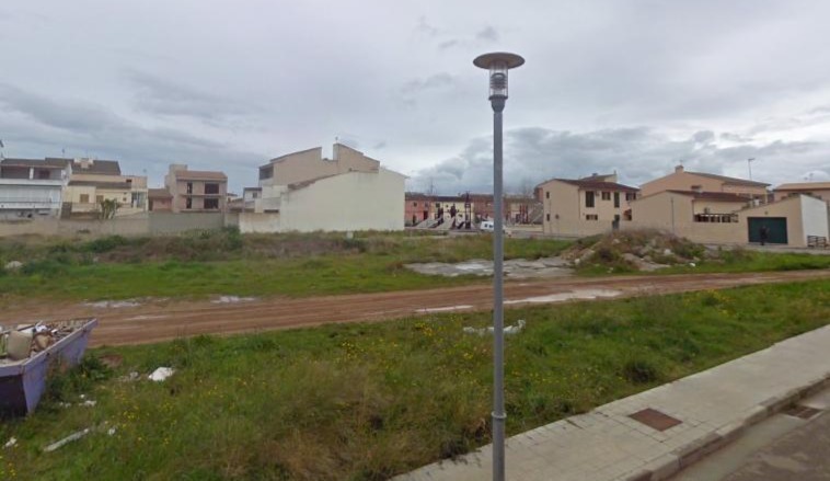 Solar de l'IBAVI on es construirà la nova promoció de sa Pobla