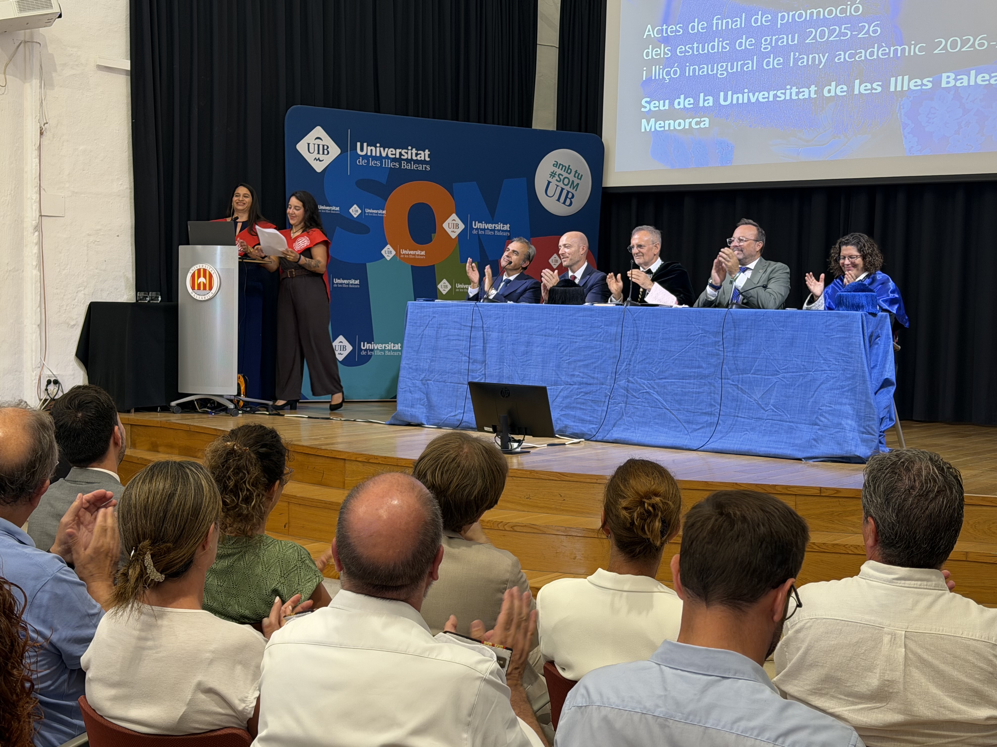 El conseller d’Educació i Universitats, Antoni Vera, ha assistit a la inauguració del curs acadèmic de la Universitat de les Illes Balears (UIB) a Menorca