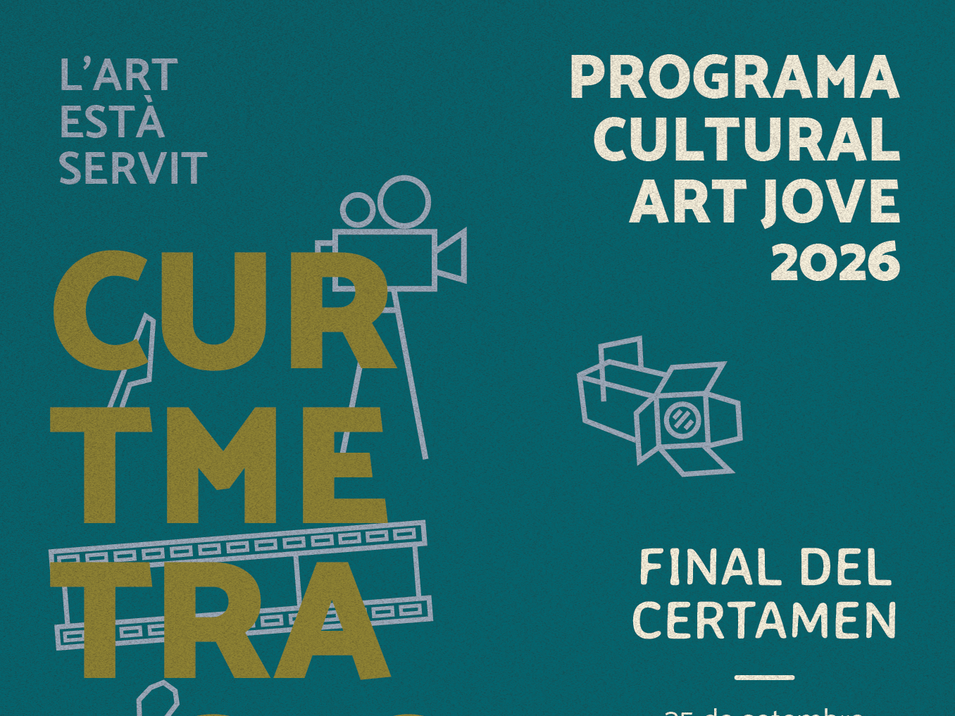 Imatge d'una part del cartell del certamen de curtmetratges. 