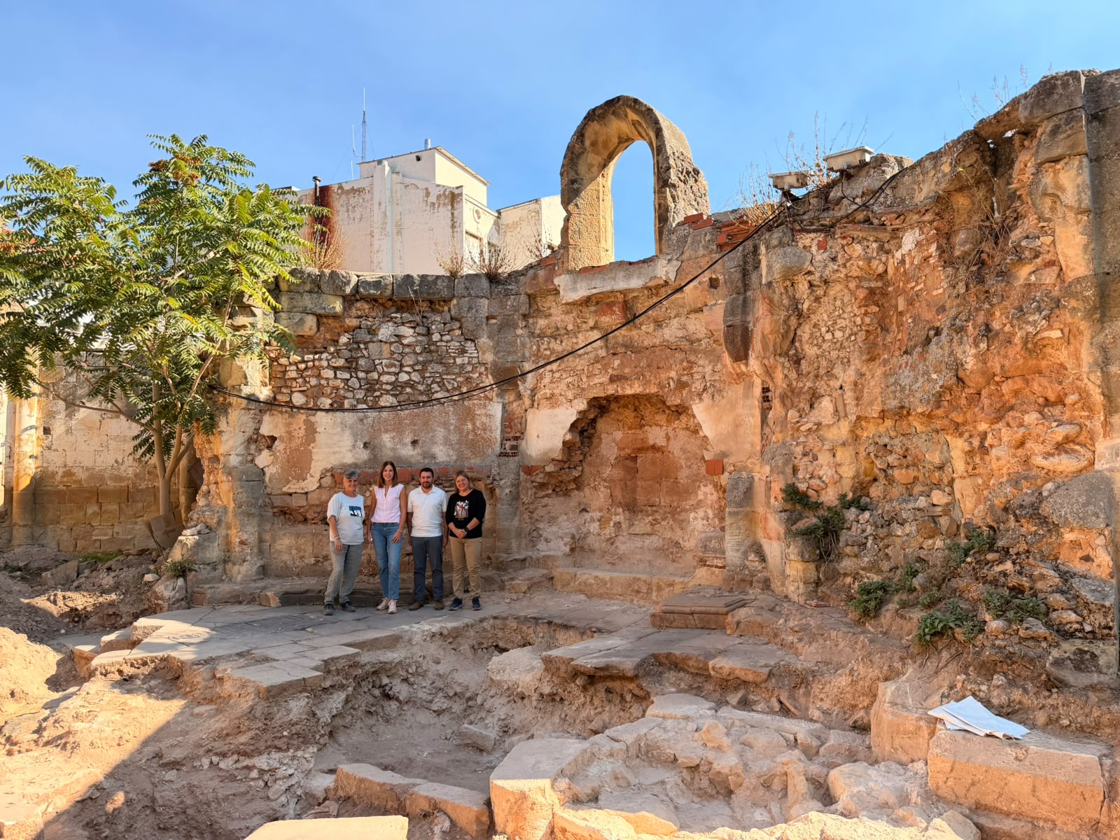 Visita institucional a les excavacions