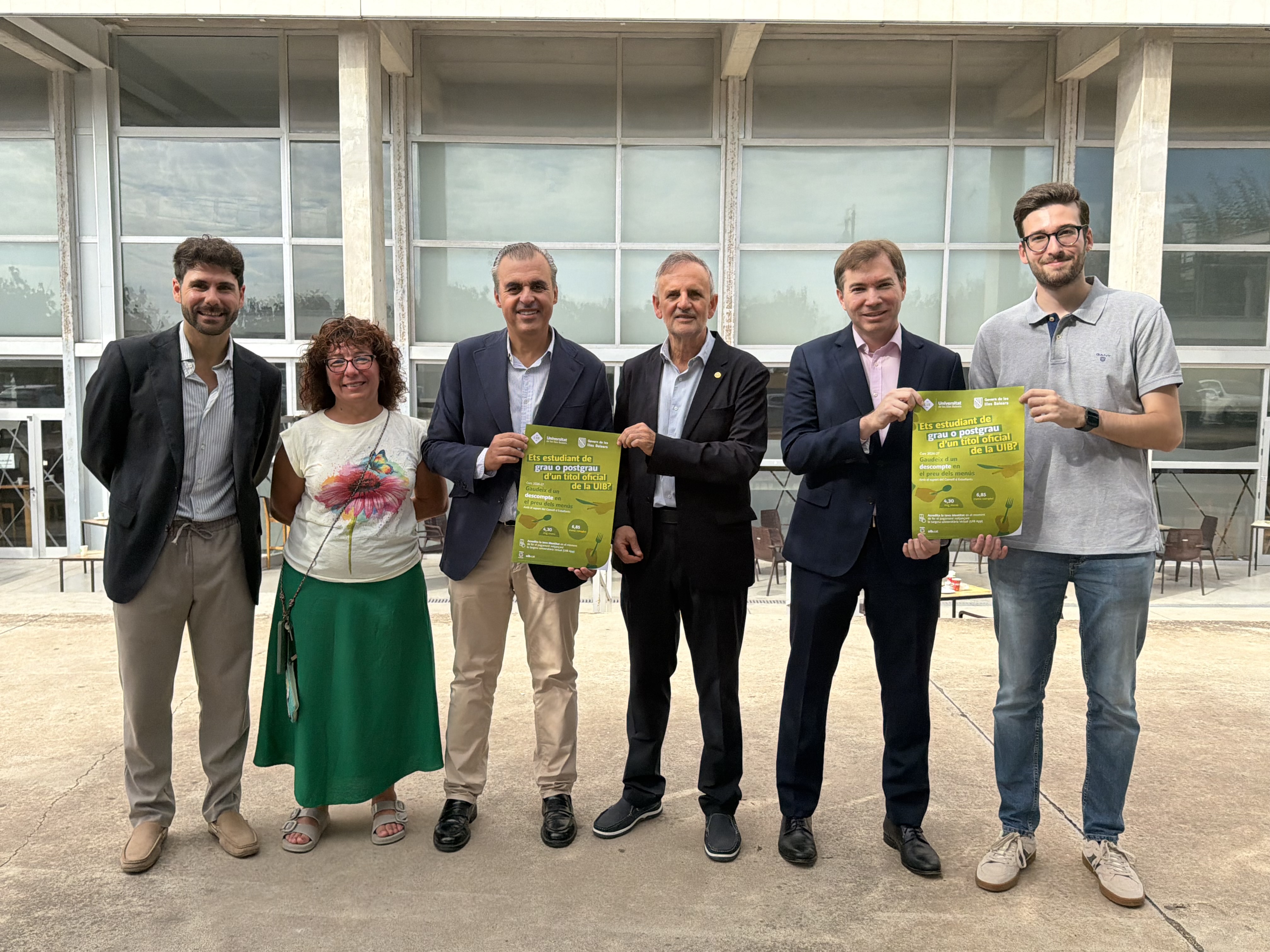 La Conselleria d'Educació i Universitats torna a baixar el preu dels menús dels estudiants de la UIB i situa en 6,85 € el preu màxim