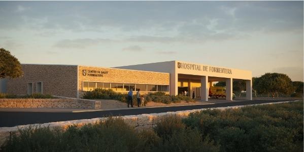 Façana del centre de salut de Formentera