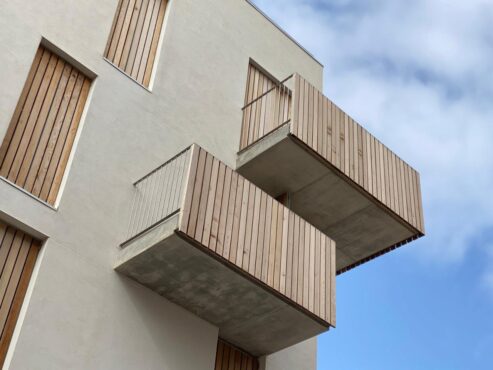 Vista de balcones de vivienda
