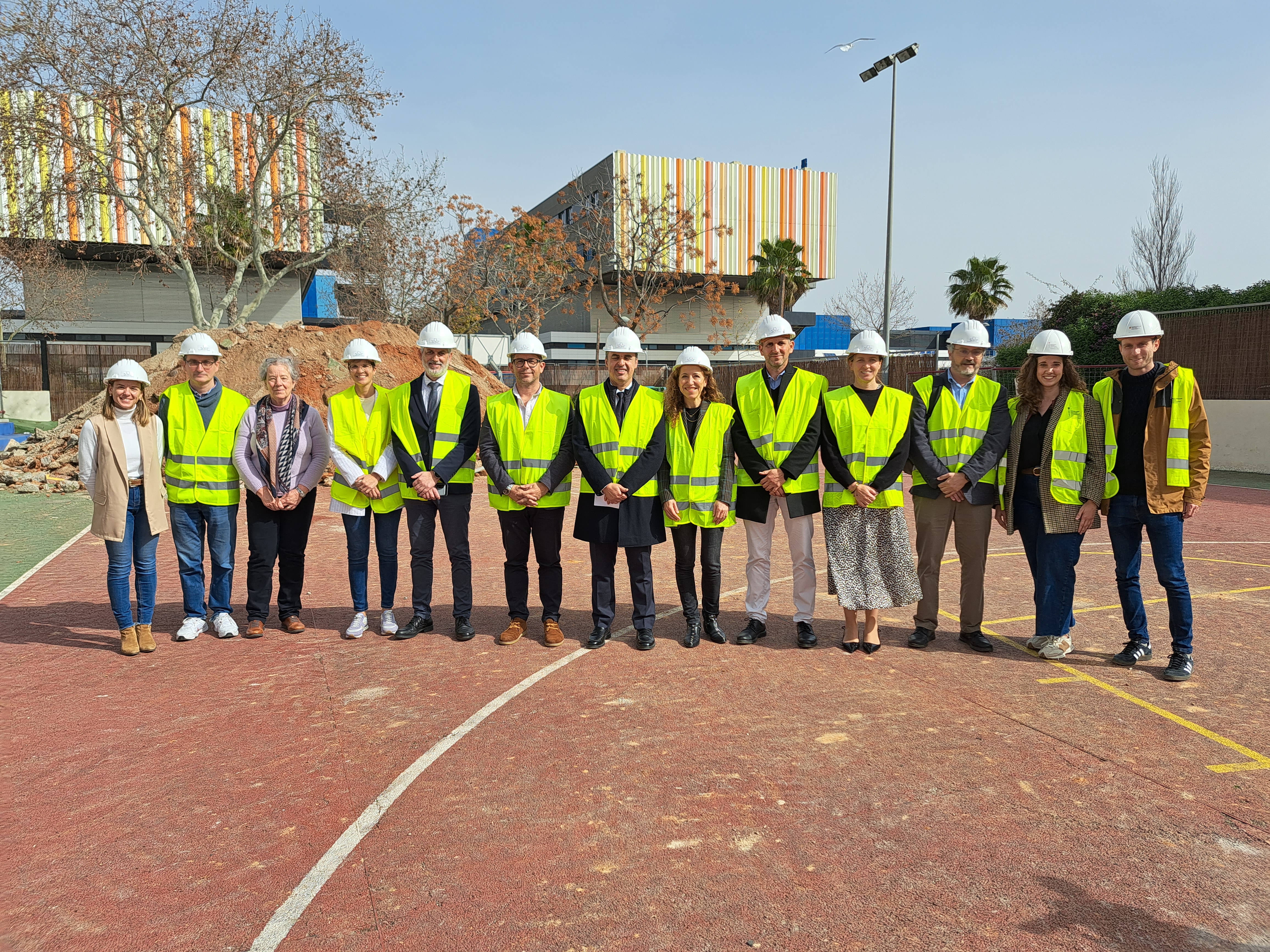 Visita a les obres del centre