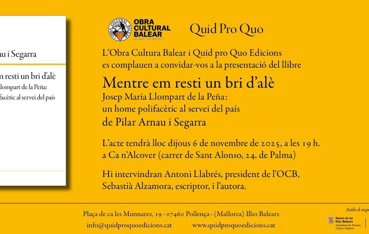 Presentació Mentre em resti un bri d'alè